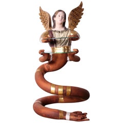 Large Angelic Serpentine Sculpture by Pedro Friedeberg