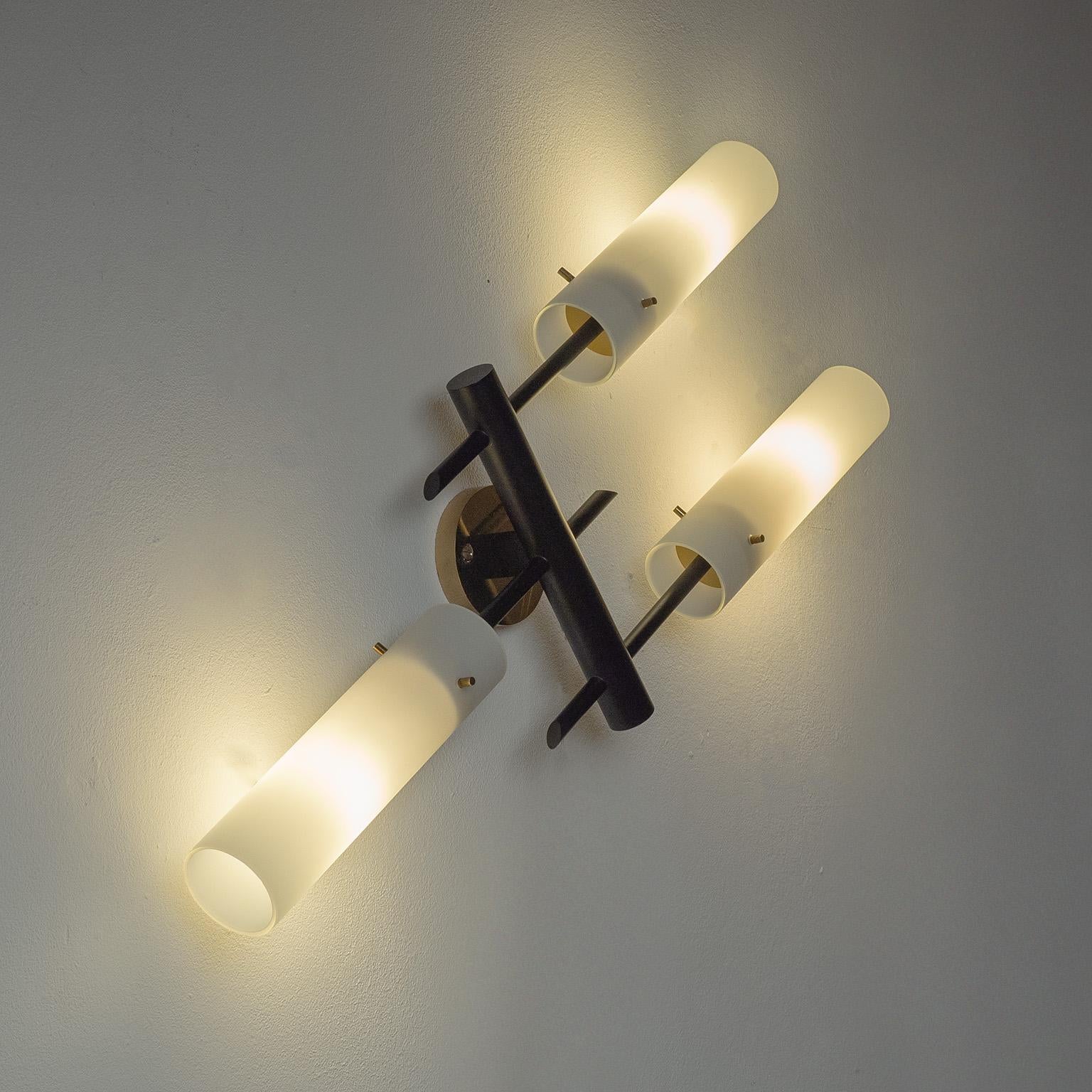 Grande lampada da parete Angelo Lelii per Arredoluce, anni '50 in vendita 3