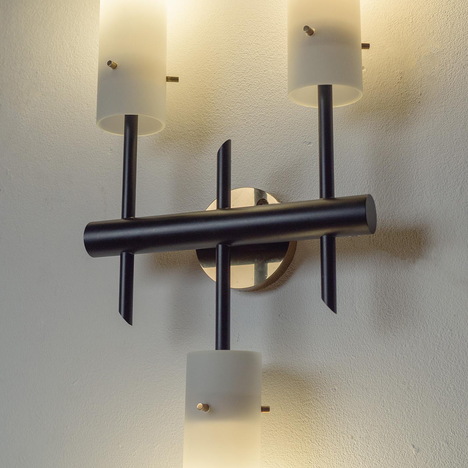 Grande lampada da parete Angelo Lelii per Arredoluce, anni '50 In condizioni buone in vendita a Vienna, AT