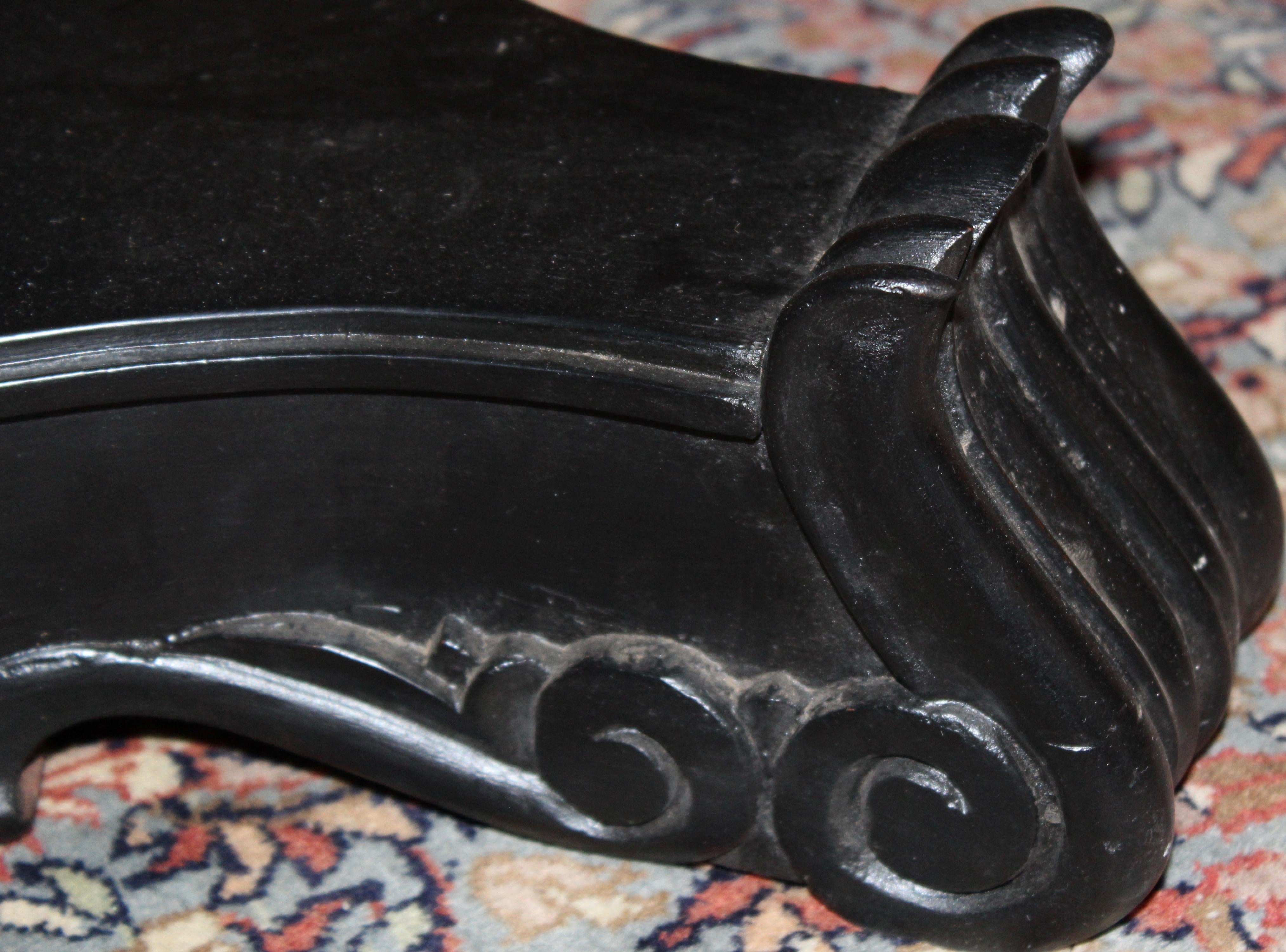 Large Anglo-Indian Ebonized Centre Table, Early 20th Century For Sale 2
