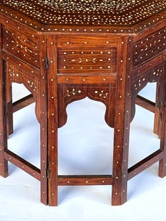 Large Anglo Indian Octagonal Side/traveling Table
