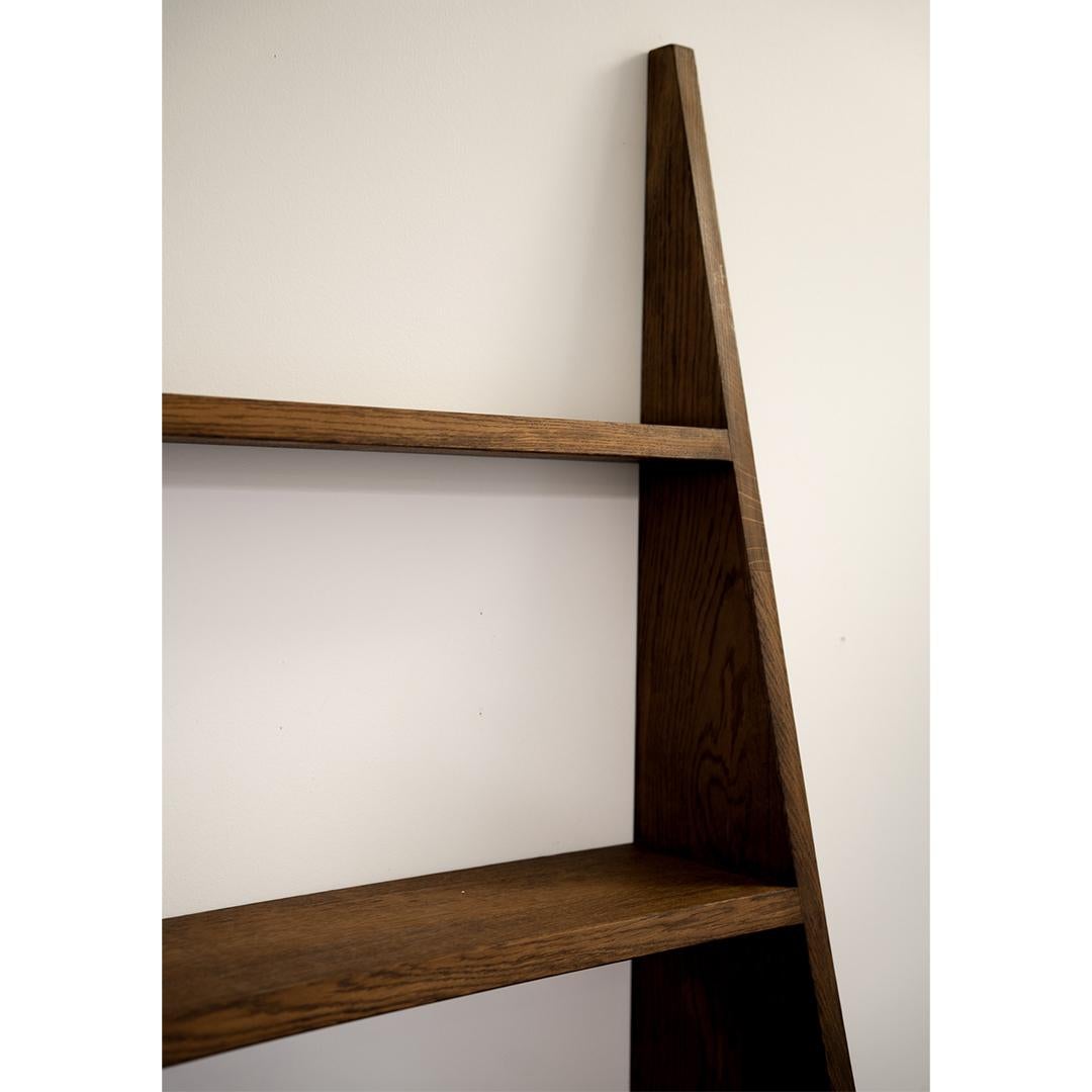 Walnut Large Angular French Bookcase For Sale