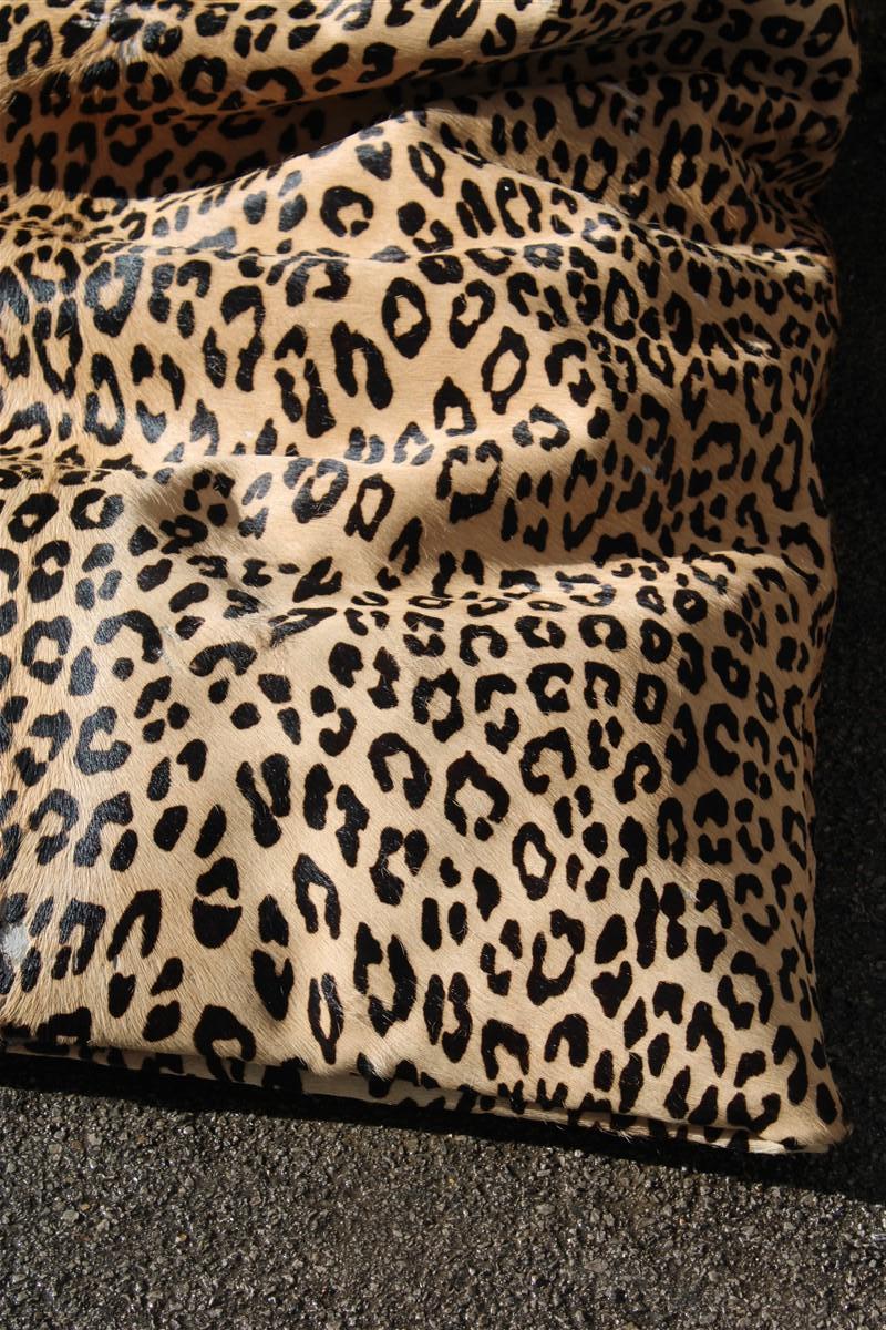 Large Animalier Cushion Horse Skin Printed Italy 1970s Pop Art Crespi For Sale 5