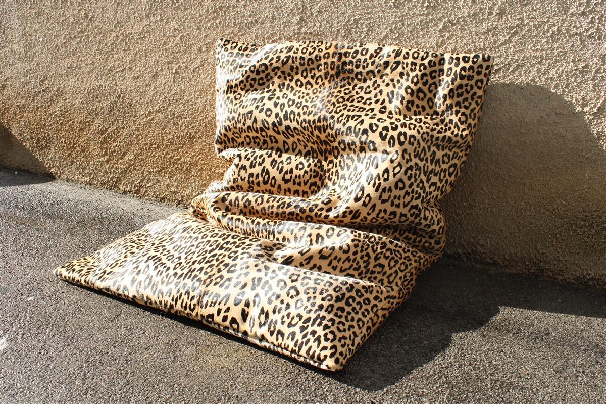 Mid-Century Modern Large Animalier Cushion Horse Skin Printed Italy 1970s Pop Art Crespi For Sale
