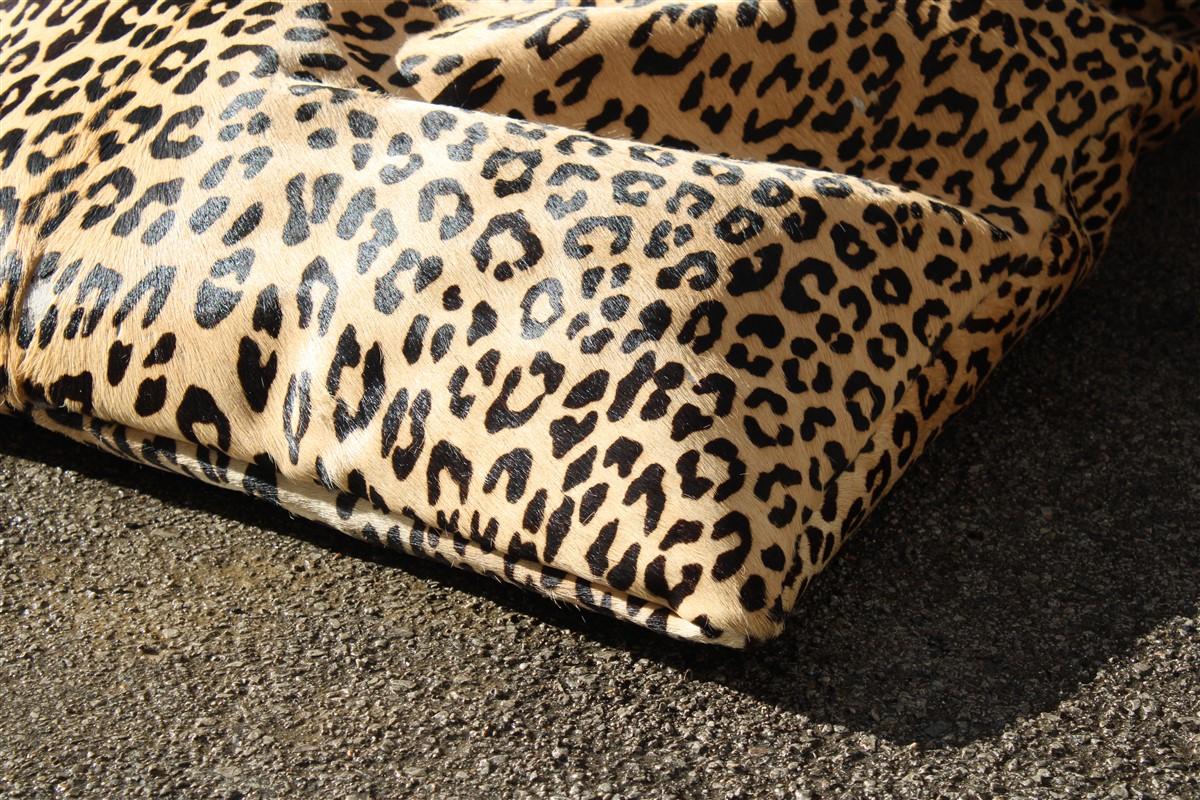 Italian Large Animalier Cushion Horse Skin Printed Italy 1970s Pop Art Crespi For Sale
