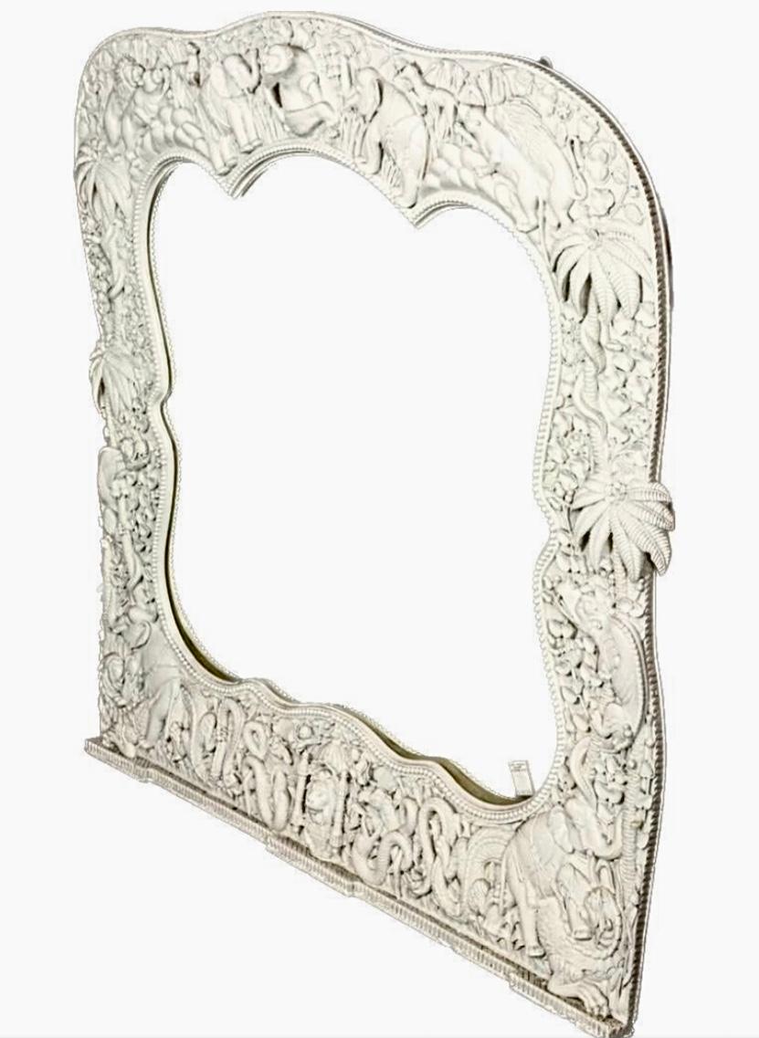  Large Anthony Redmile Zoological Framed Mirror In Good Condition For Sale In Bradenton, FL