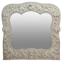 Grand miroir avec cadre zoologique d'Anthony Redmile