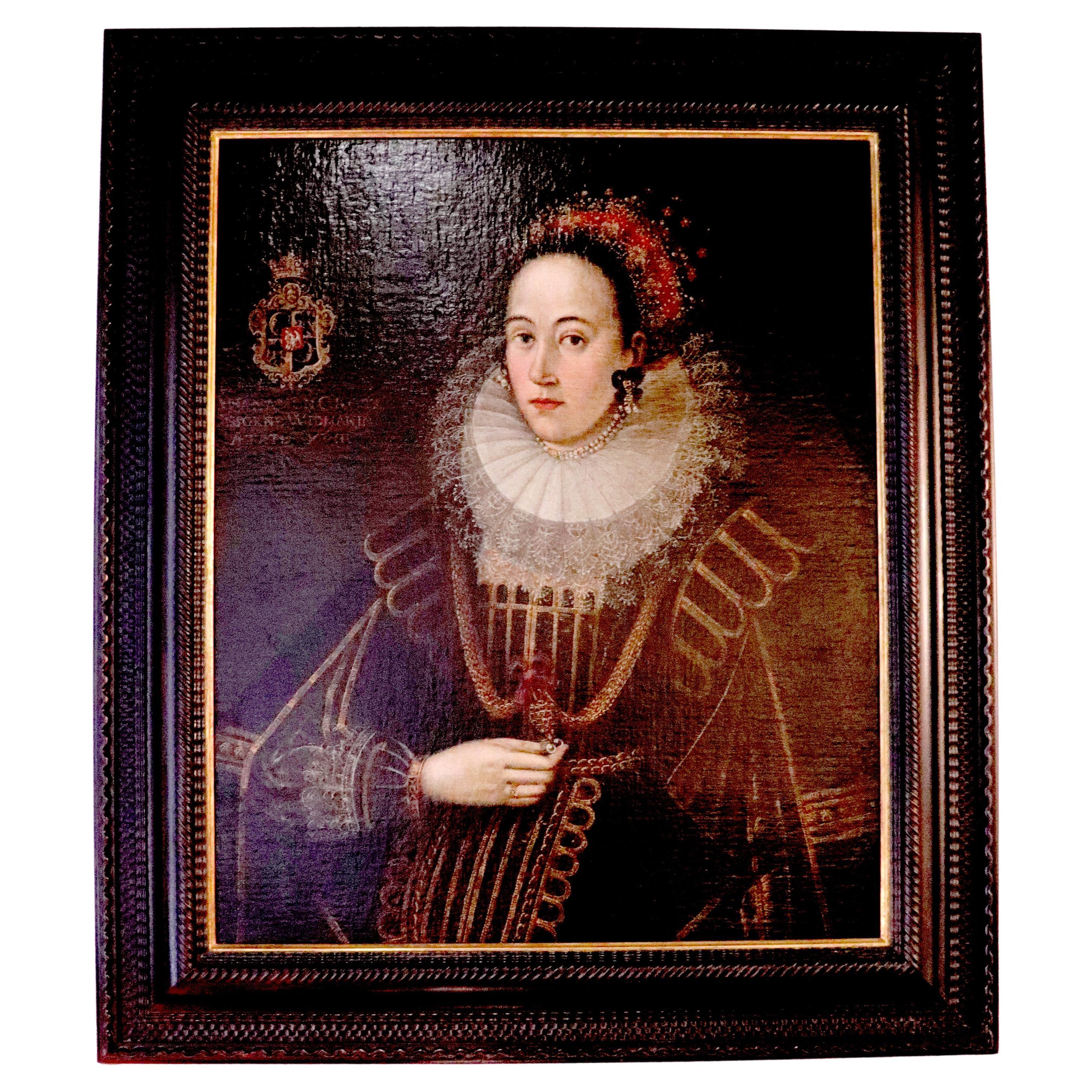 Large Antique 16th Century Oil Painting North Europe at 1stDibs