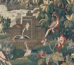 Extra Large Antique 17th C. Flemish Verdure Landscape Tapestry 8.6 x 17.1 ft