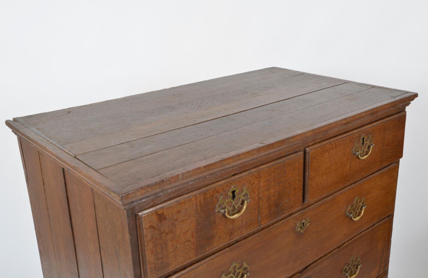 Large Antique 18th Century Georgian Oak Tallboy Chest of Six Drawers English For Sale 3