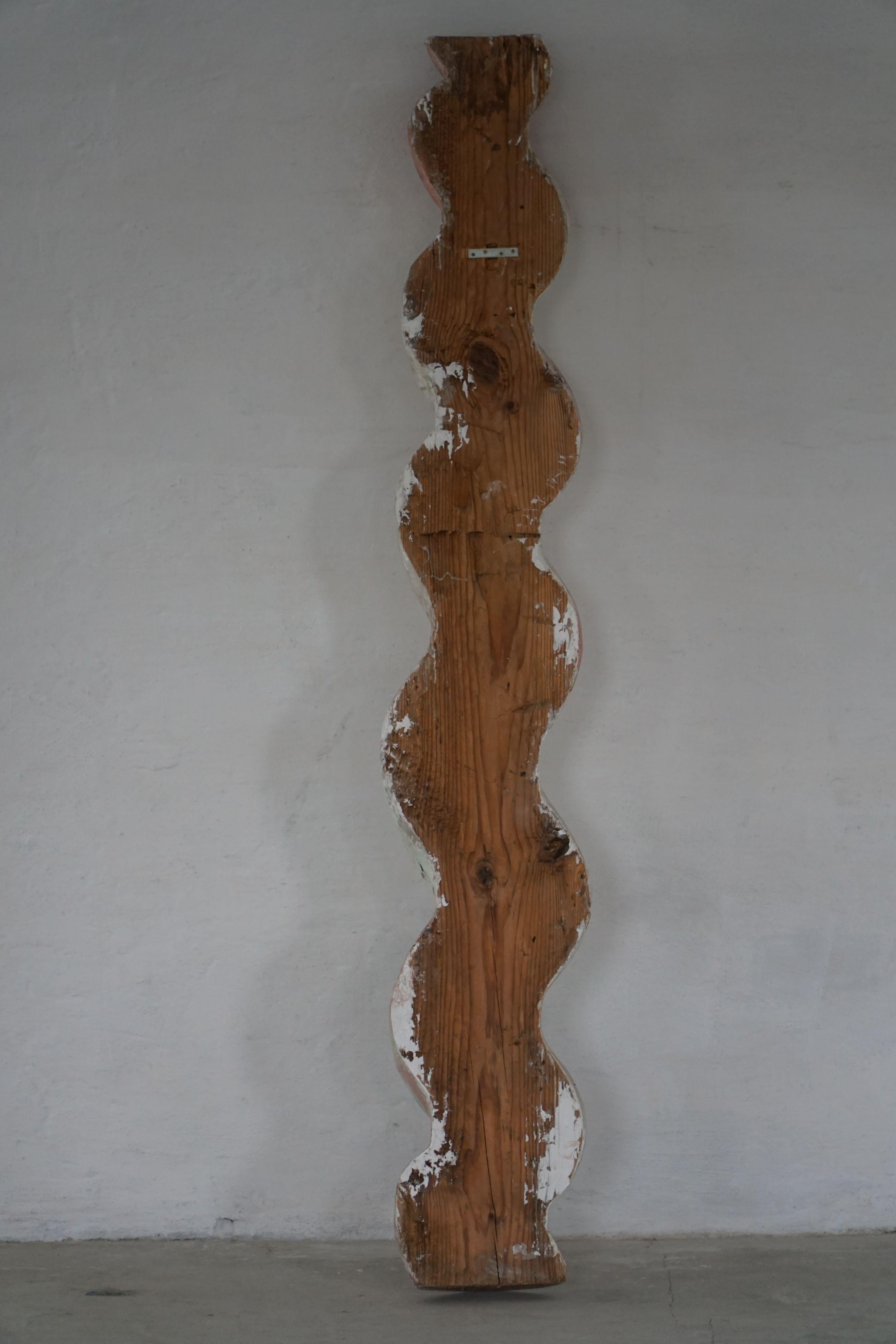 Large Antique 18th Century Italian Sculptural Wooden Barley Twisted Pedestal For Sale 3