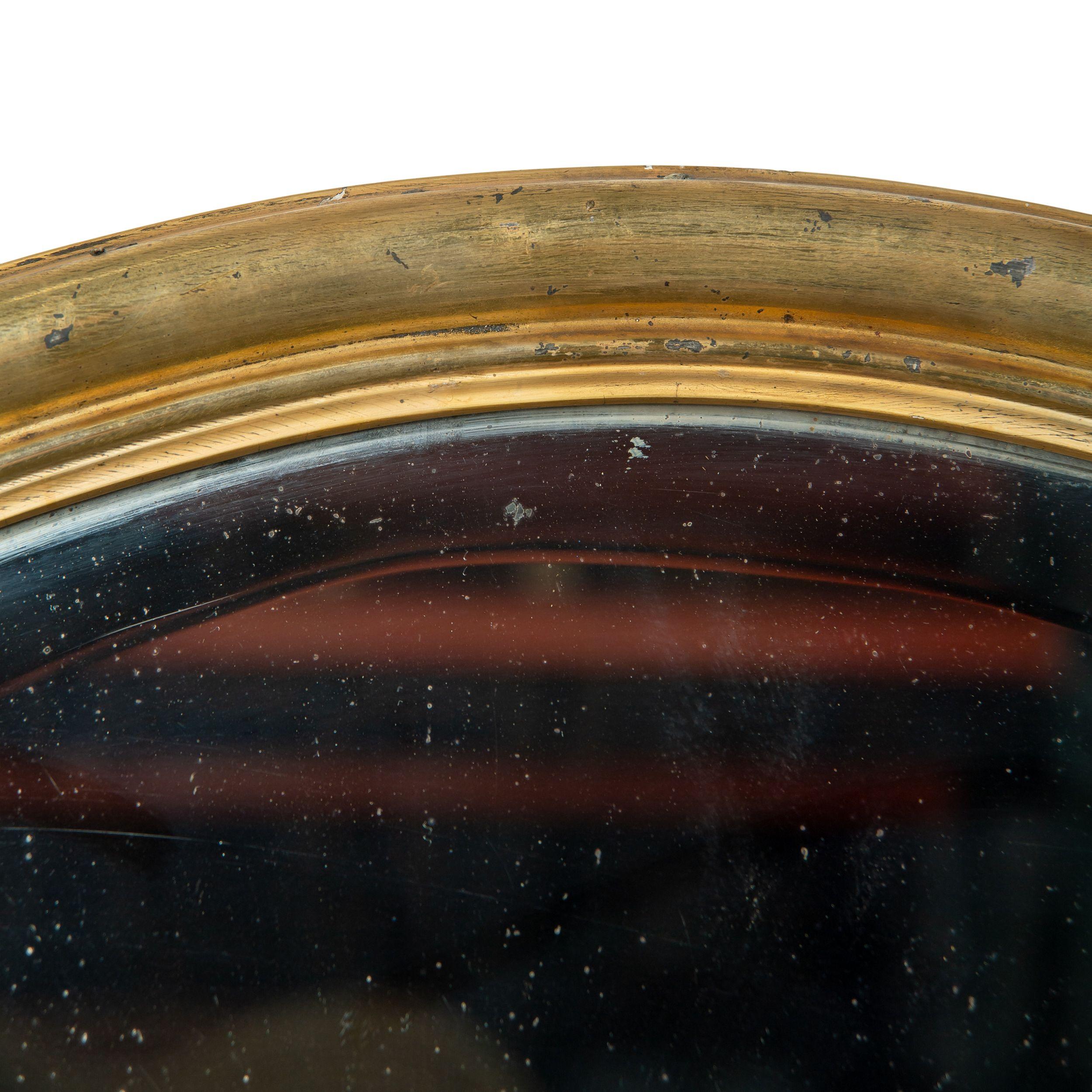 Gran espejo dorado francés antiguo del siglo XIX en Bueno estado para la venta en Fullerton, CA