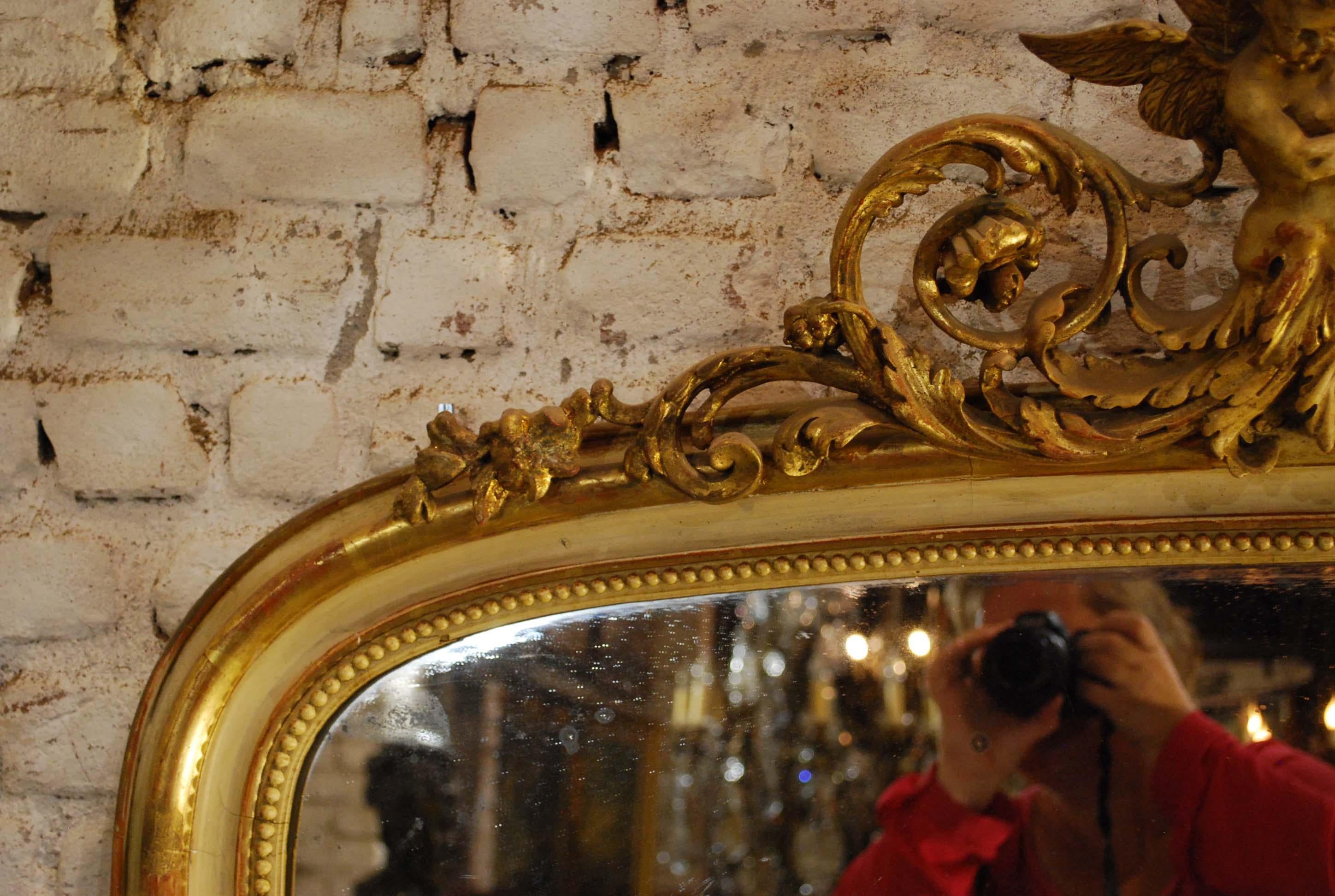 french gold mirror antique