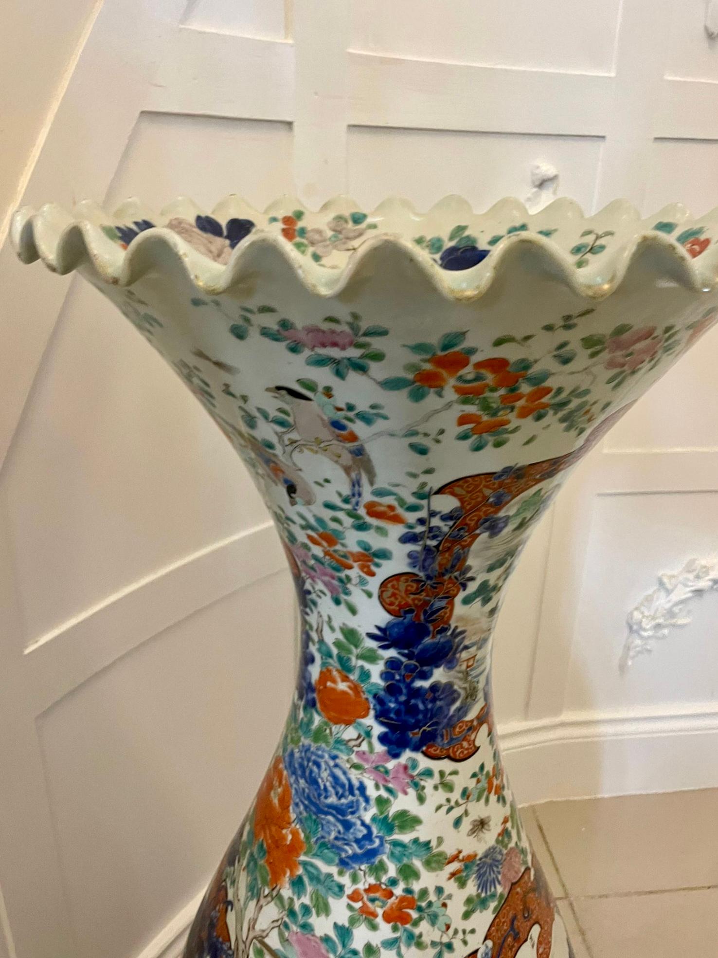 Large Antique 19th Century Quality Japanese Imari Floor Standing Vase  For Sale 7