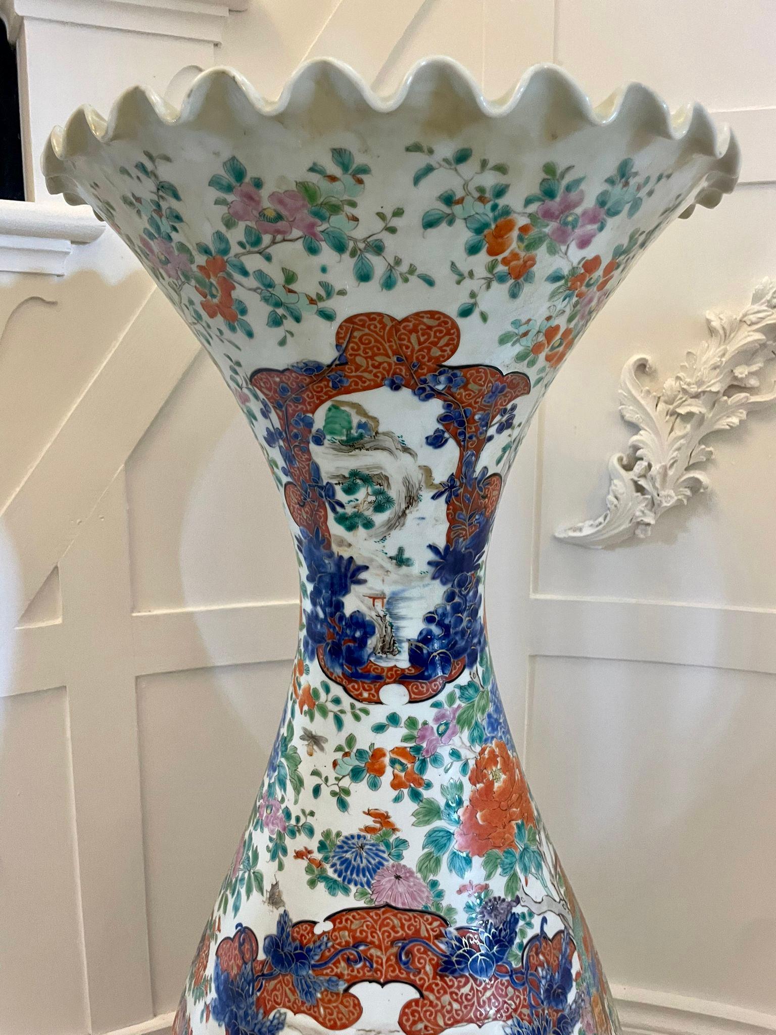 Large Antique 19th Century Quality Japanese Imari Floor Standing Vase  For Sale 3