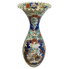Large Antique 19th Century Quality Japanese Imari Floor Standing Vase