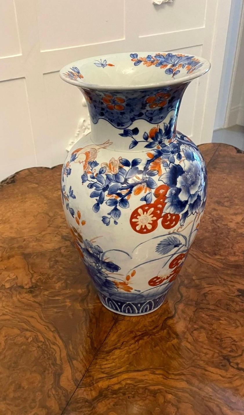 Large Antique 19th Century Quality Japanese Imari Vase For Sale 6