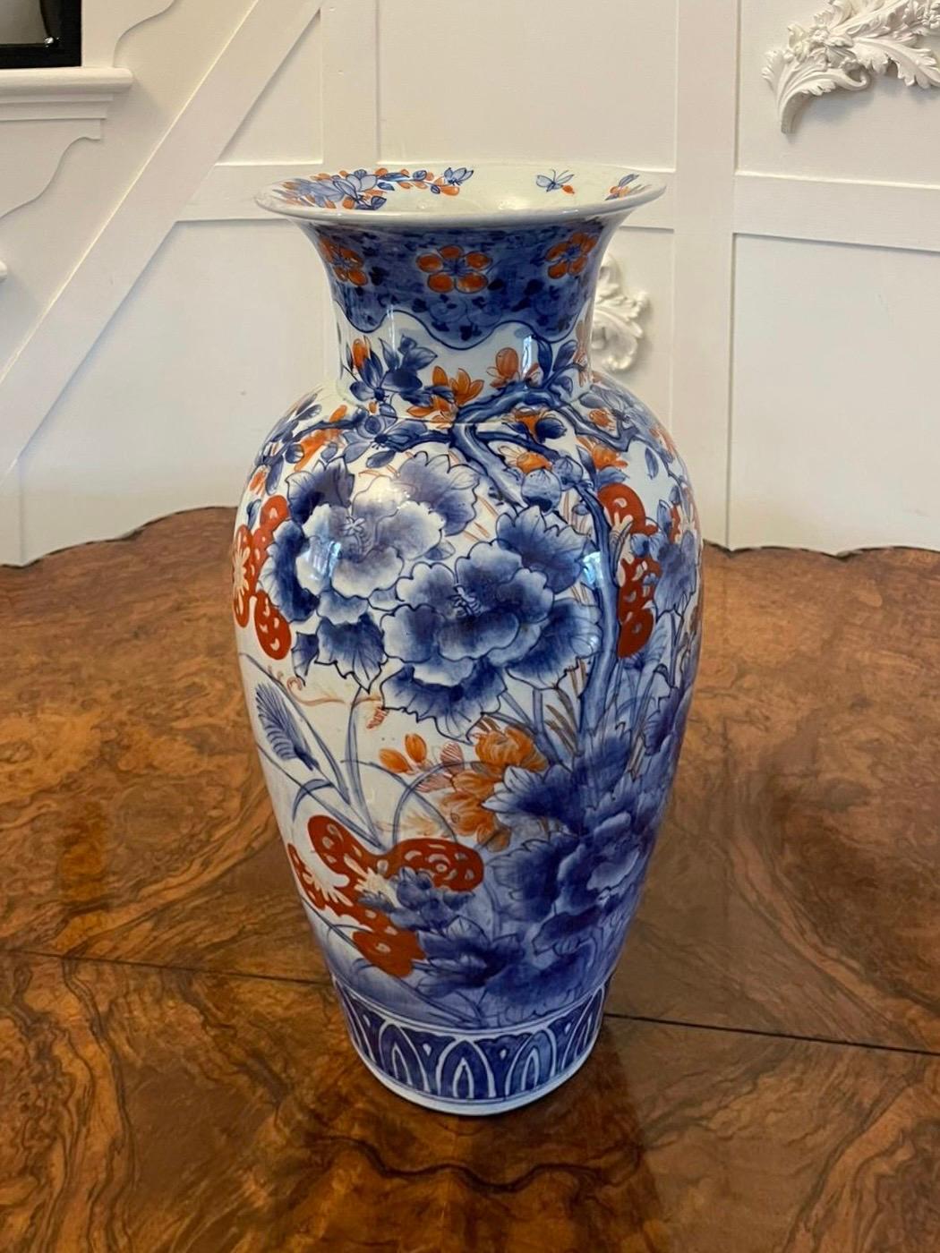 Large Antique 19th Century Quality Japanese Imari Vase For Sale 7