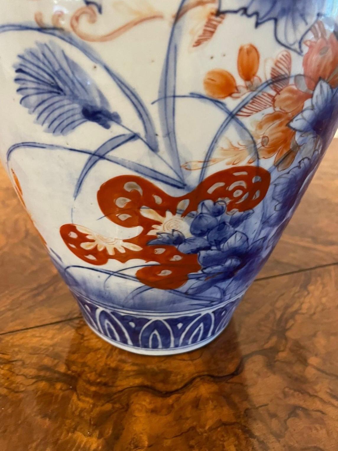 Large Antique 19th Century Quality Japanese Imari Vase For Sale 2