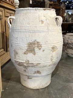 Large Antique 3-Handled Olive Oil or Wine Pot, Greece, Circa 1875