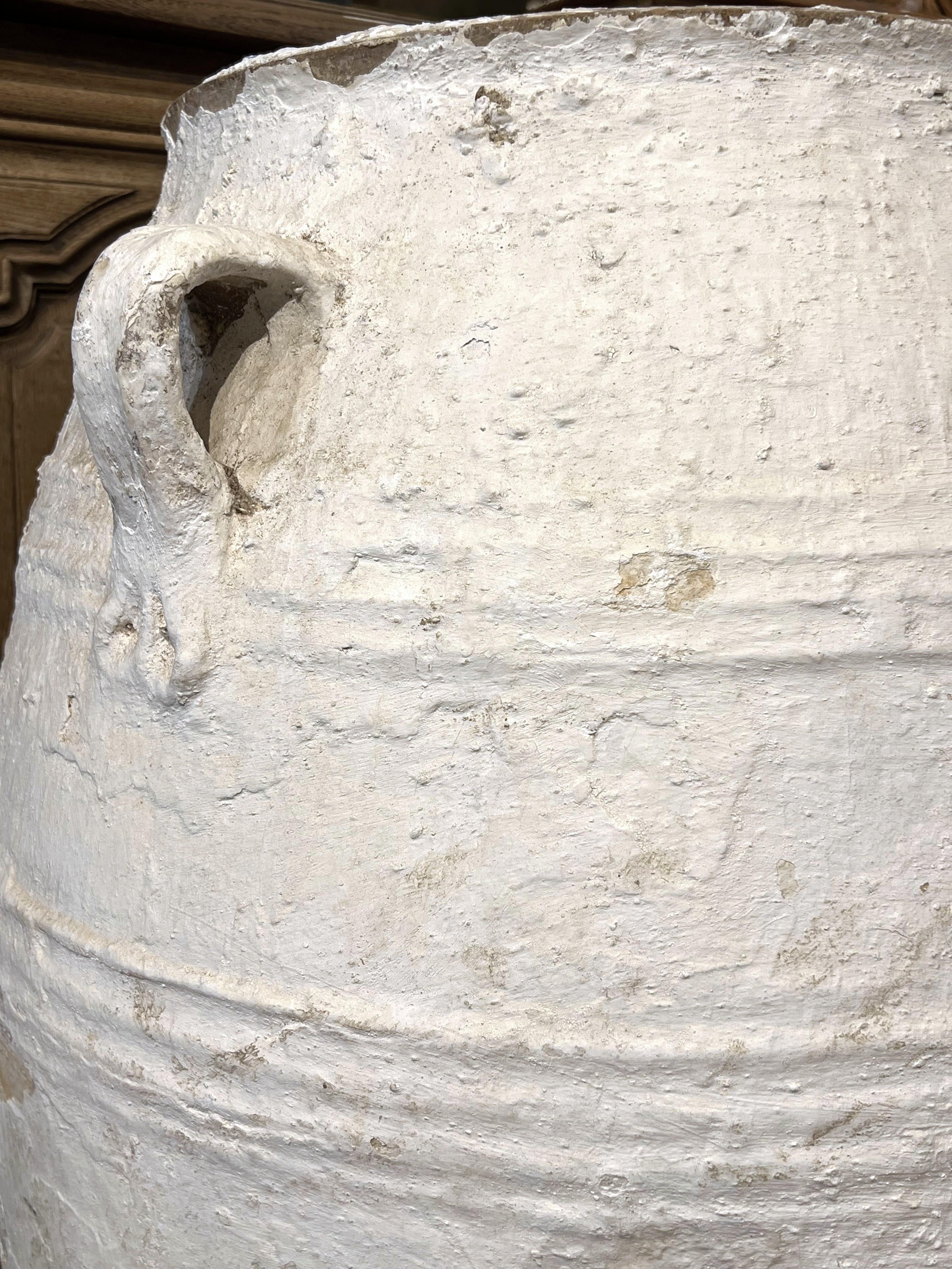 Gran olla antigua de 3 asas para aceite de oliva o vino, Grecia, circa 1875 Cerámico en venta