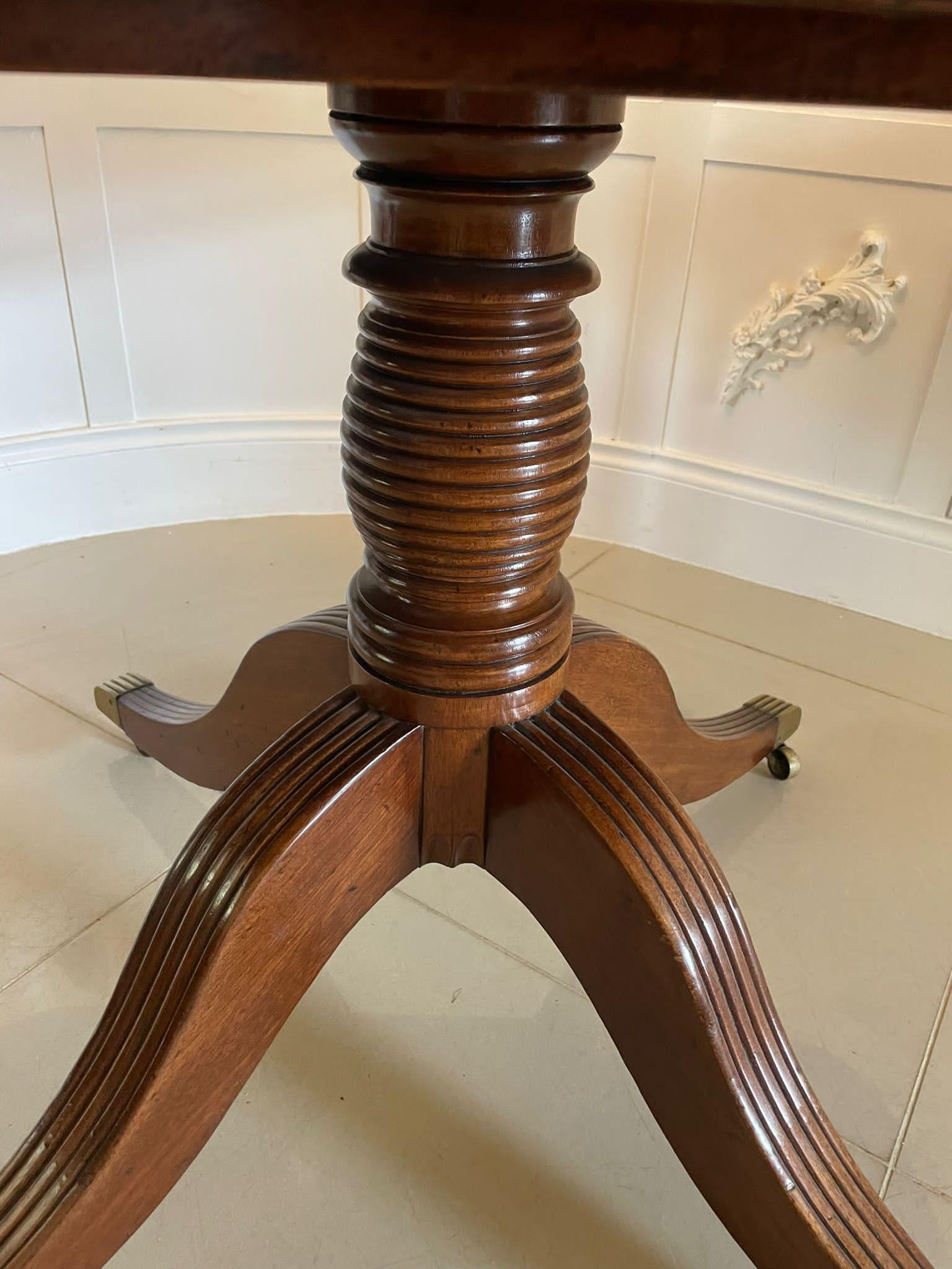 Autre Large Antique 6 Seater Regency Quality Figured Mahogany Dining Table en vente