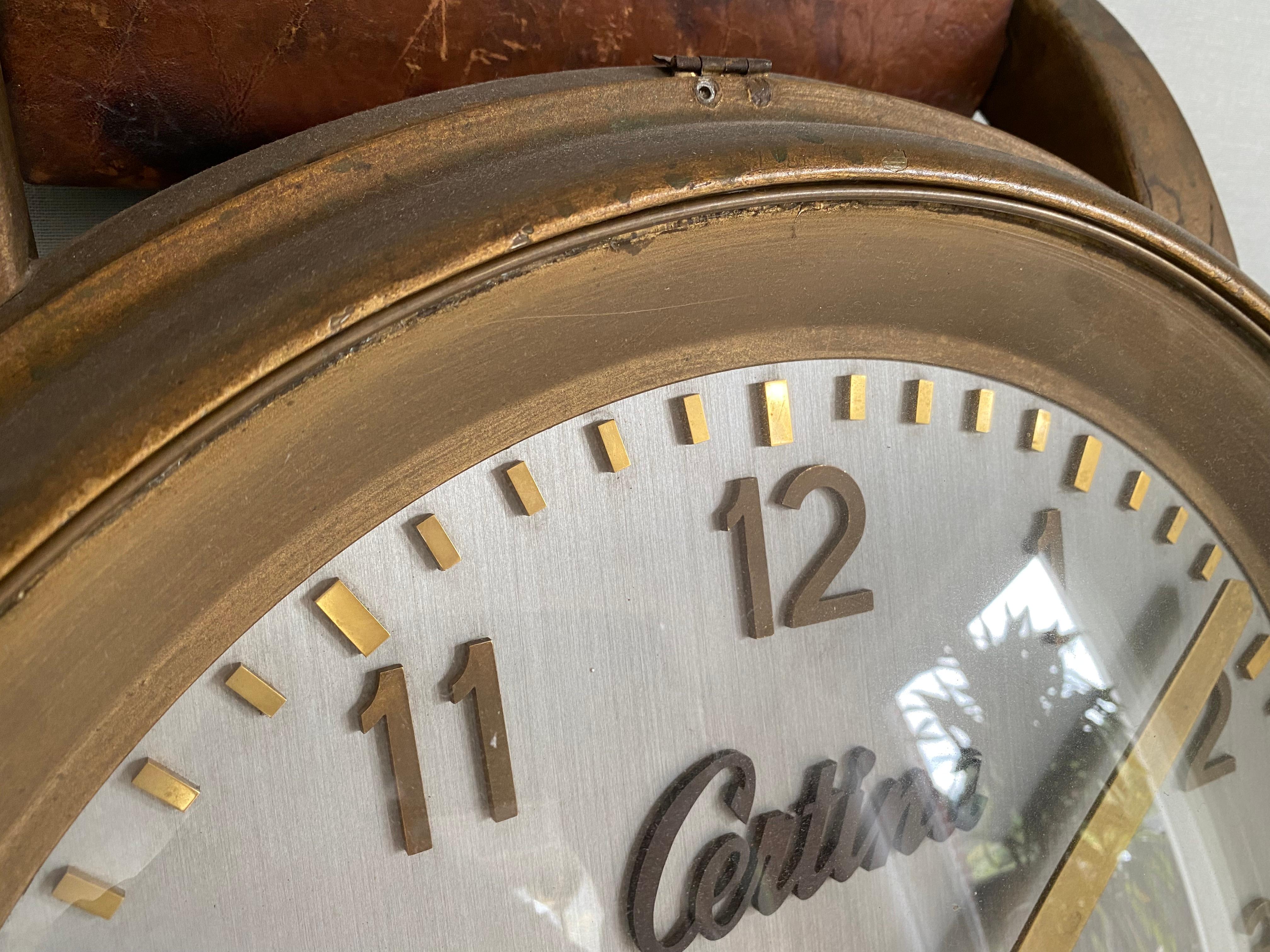 Große antike Advertisement-Armbanduhr der Schweizer Uhrmacherin „Certina“ (19. Jahrhundert) im Angebot