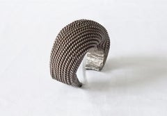 Antique Akha Hill Tribe Silver Cuff Bracelet, Golden Triangle