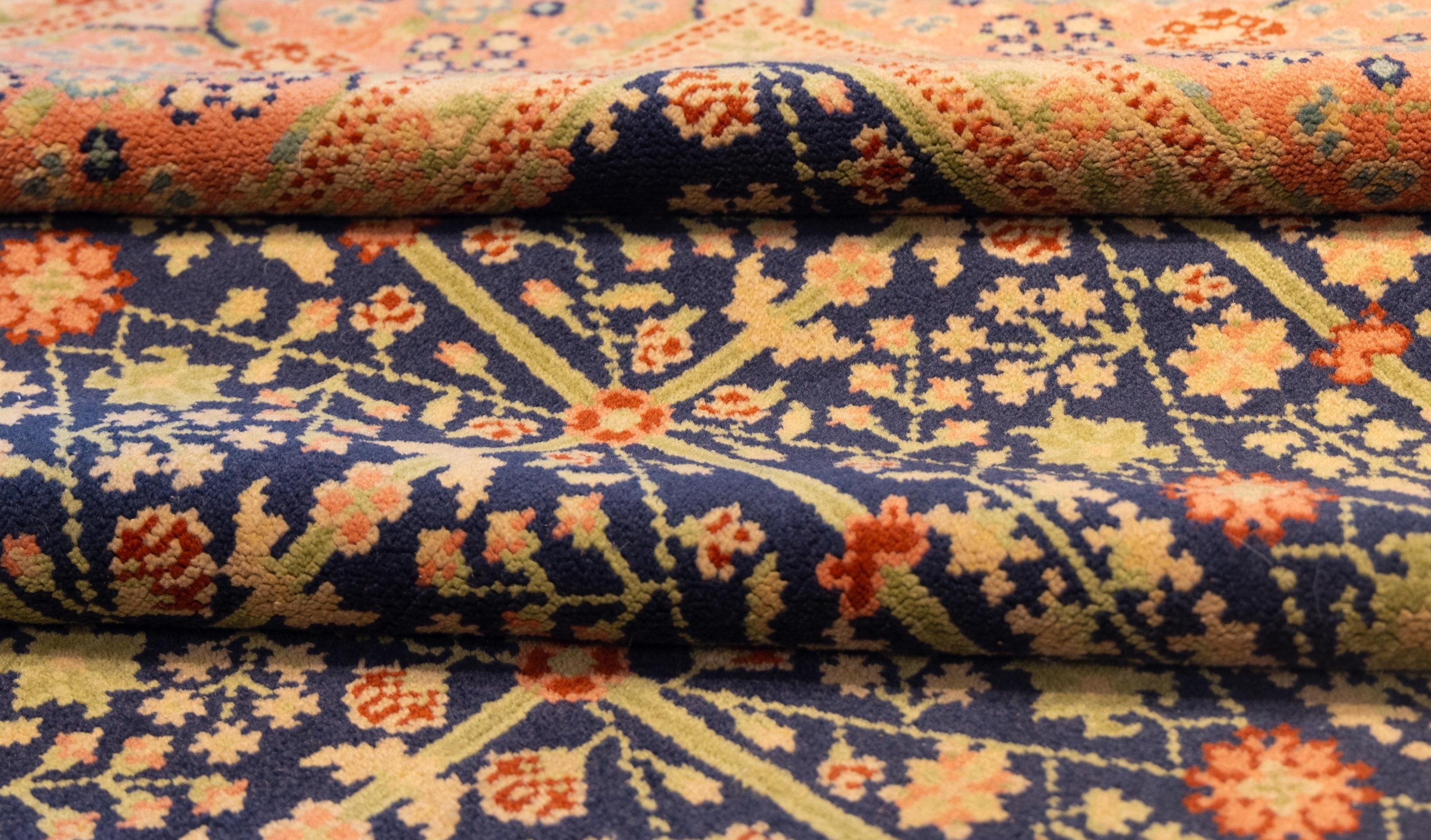 Hand-Woven Large antique all over design Spanish Rug For Sale