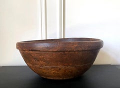 Large Antique American Burl Bowl