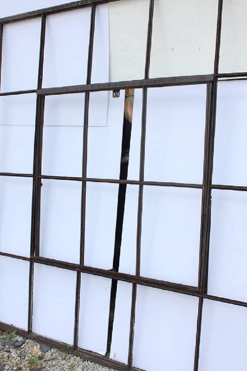Large antique American industrial metal casement window. More windows available. Please note that this is only metal window frame without glass.