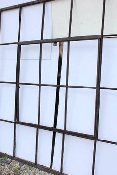 Large Antique American Industrial Metal Casement Window