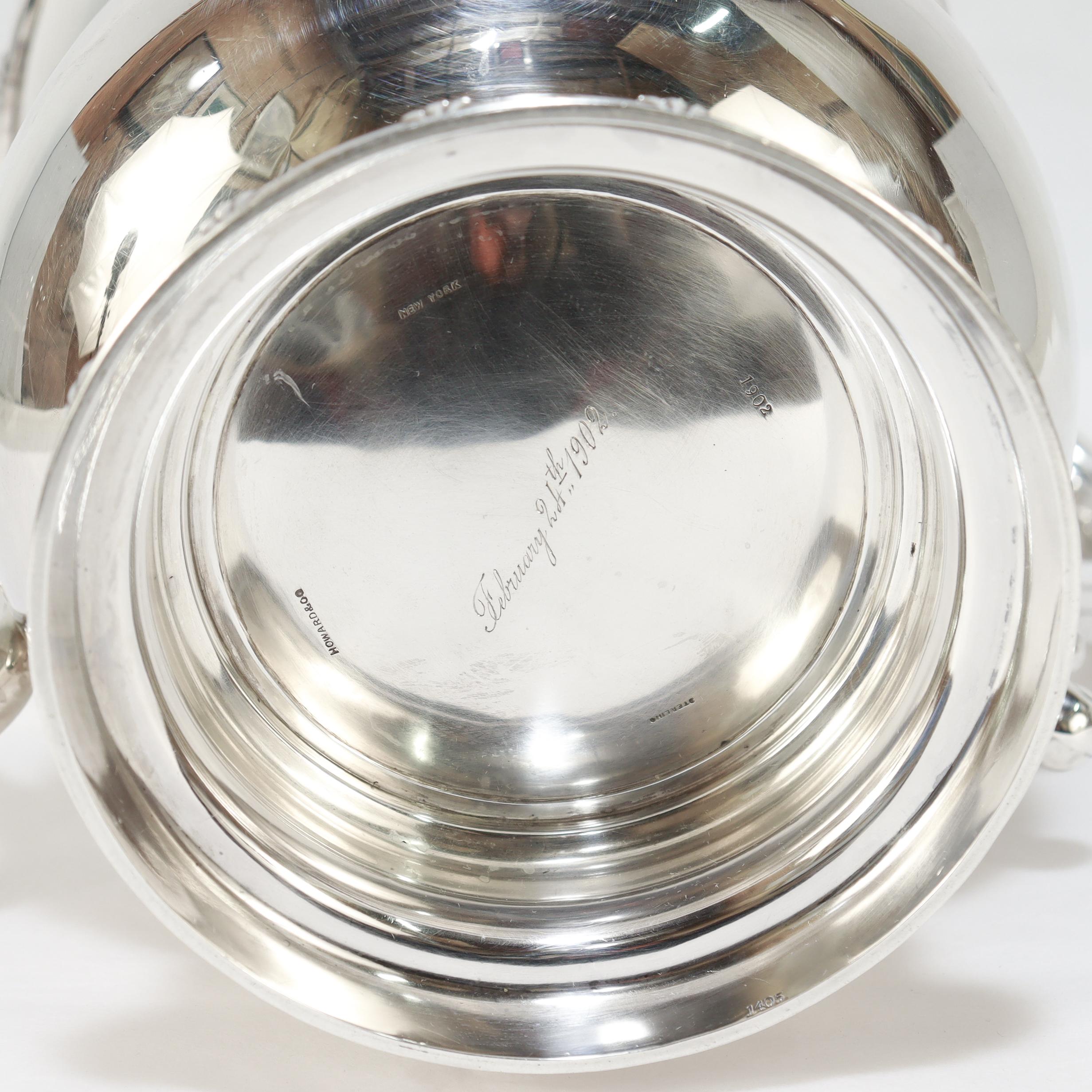 Grande tazza antica in argento Sterling Silver di Howard & Co. in vendita 7