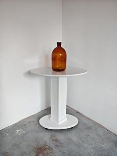 Large Antique Apothecary Bottle in Amber Blue Glass, Austria 1920s