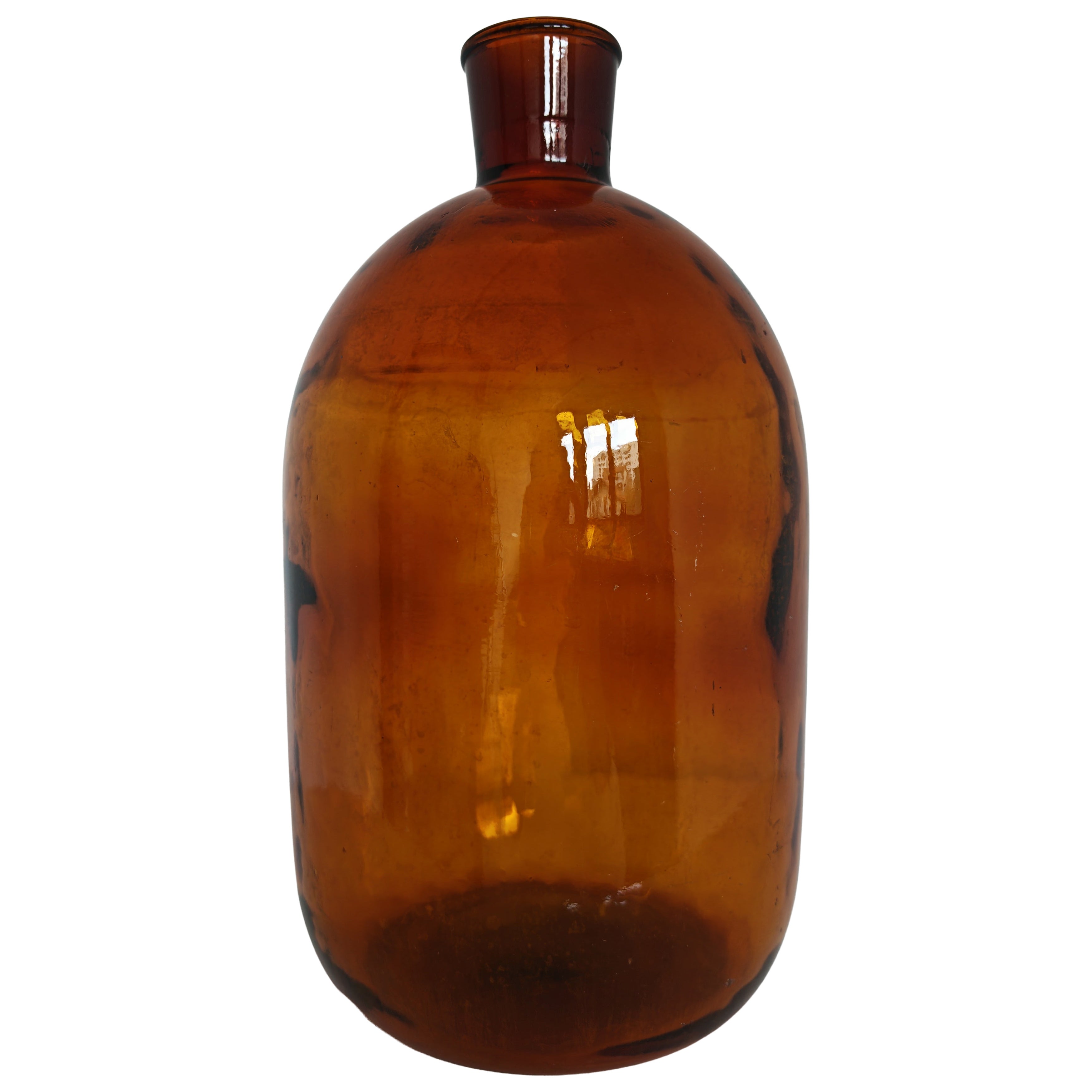 What is an amber glass bottle?