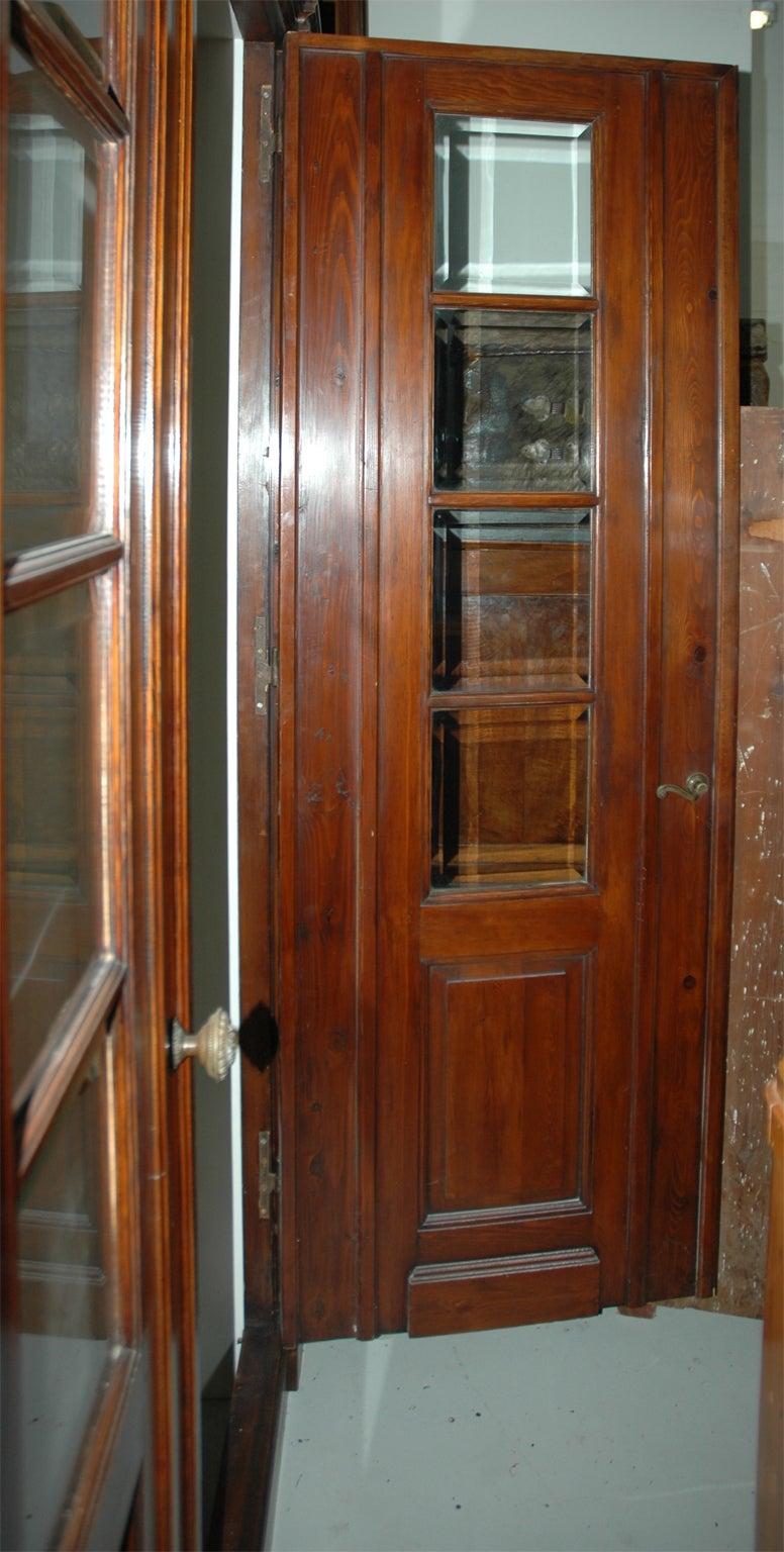 Belle Époque Large Antique Architectural Pass-Through with Bookcases Flanking Two Entry Doors