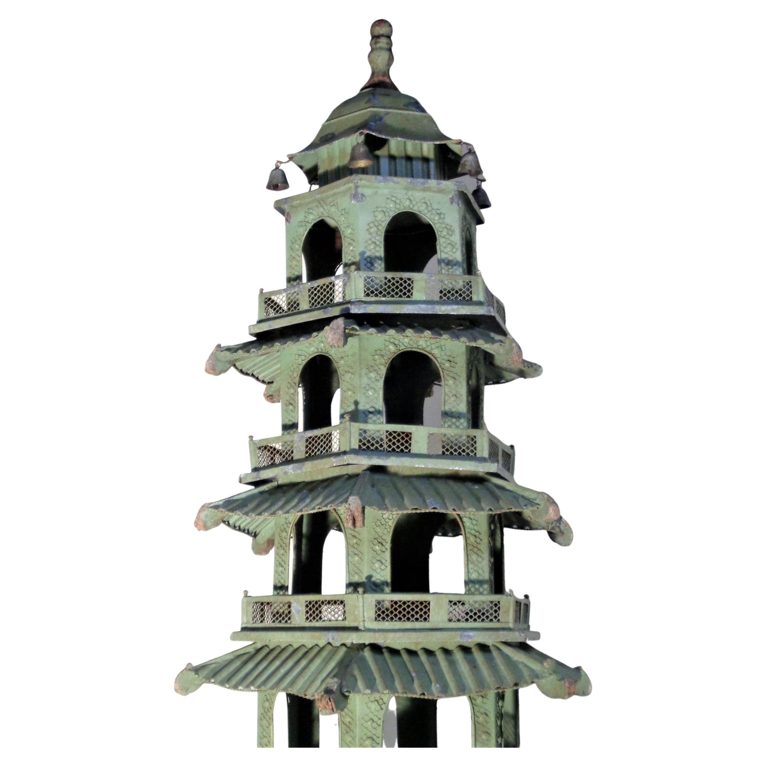 Metal Large Antique Architectural Pagoda