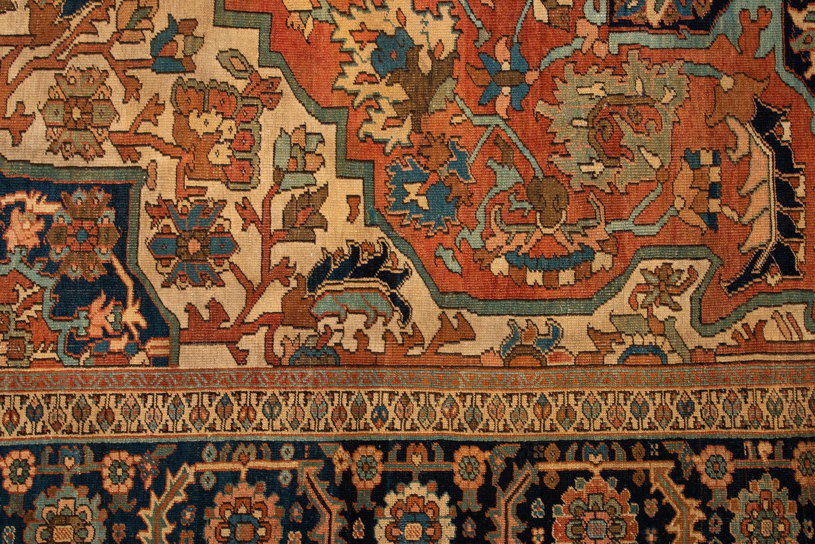 Large Antique Oriental  Carpet For Sale 10