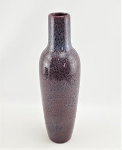 Large Antique Art Deco Bretby High Fired Flambe Stoneware Art Pottery Vase