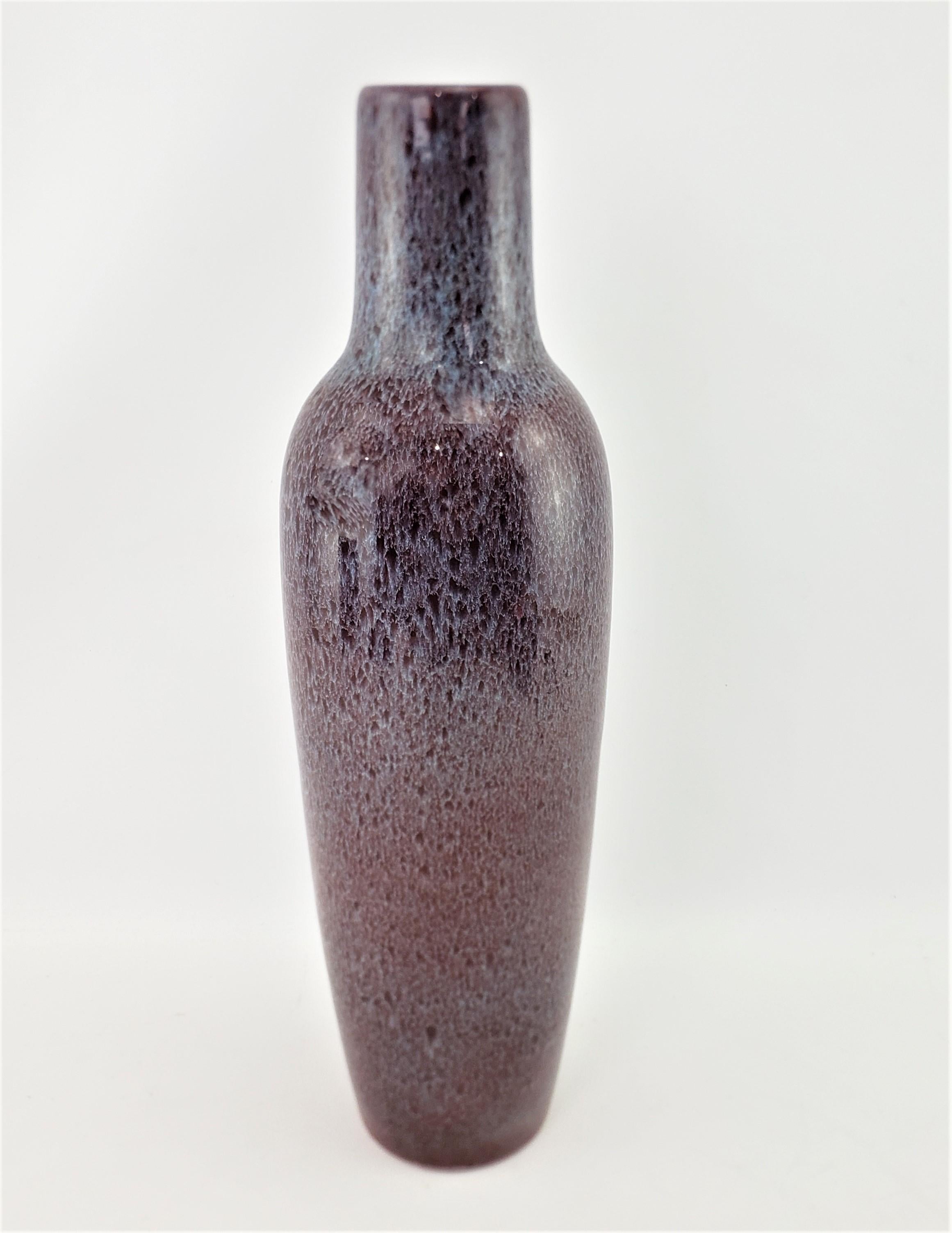 Fait main Grand vase ancien Art Déco Bretby en grès flambé cuit à haute température en vente