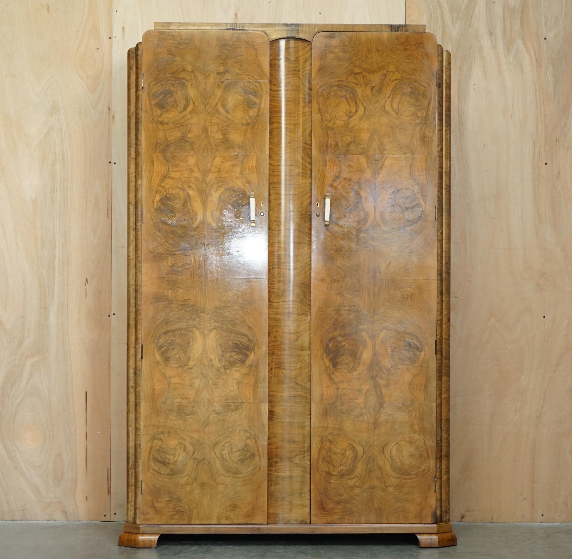 Royal House Antiques

Royal House Antiques is delighted to offer for sale this lovely satin Walnut Art Deco circa 1930's large double wardrobe which is part of a suite

Please note the delivery fee listed is just a guide, it covers within the M25
