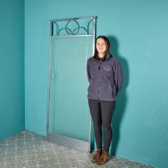 Large Antique Art Deco Glass Door