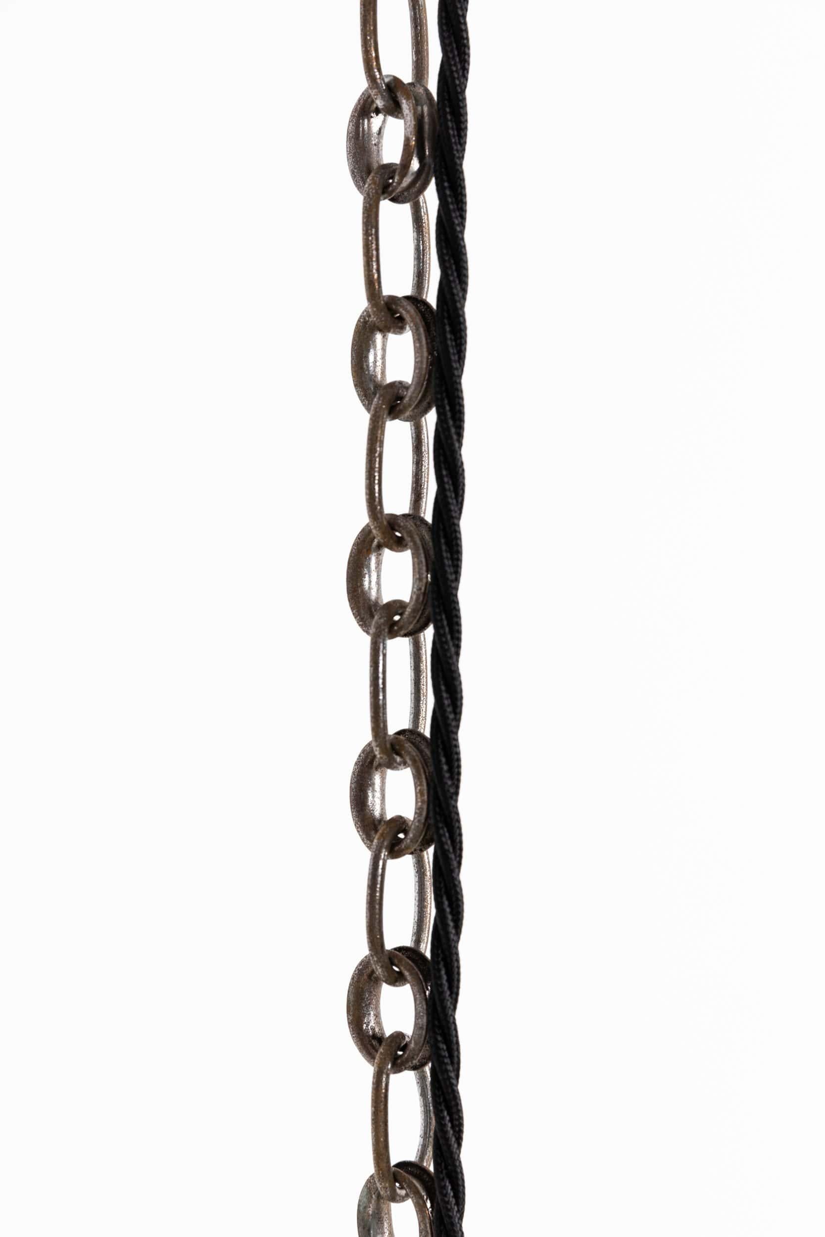 Gran Lámpara Colgante Antigua Art Decó Tulipa de Vidrio Opalino, C.1930 en Bastante bueno estado para la venta en London, GB