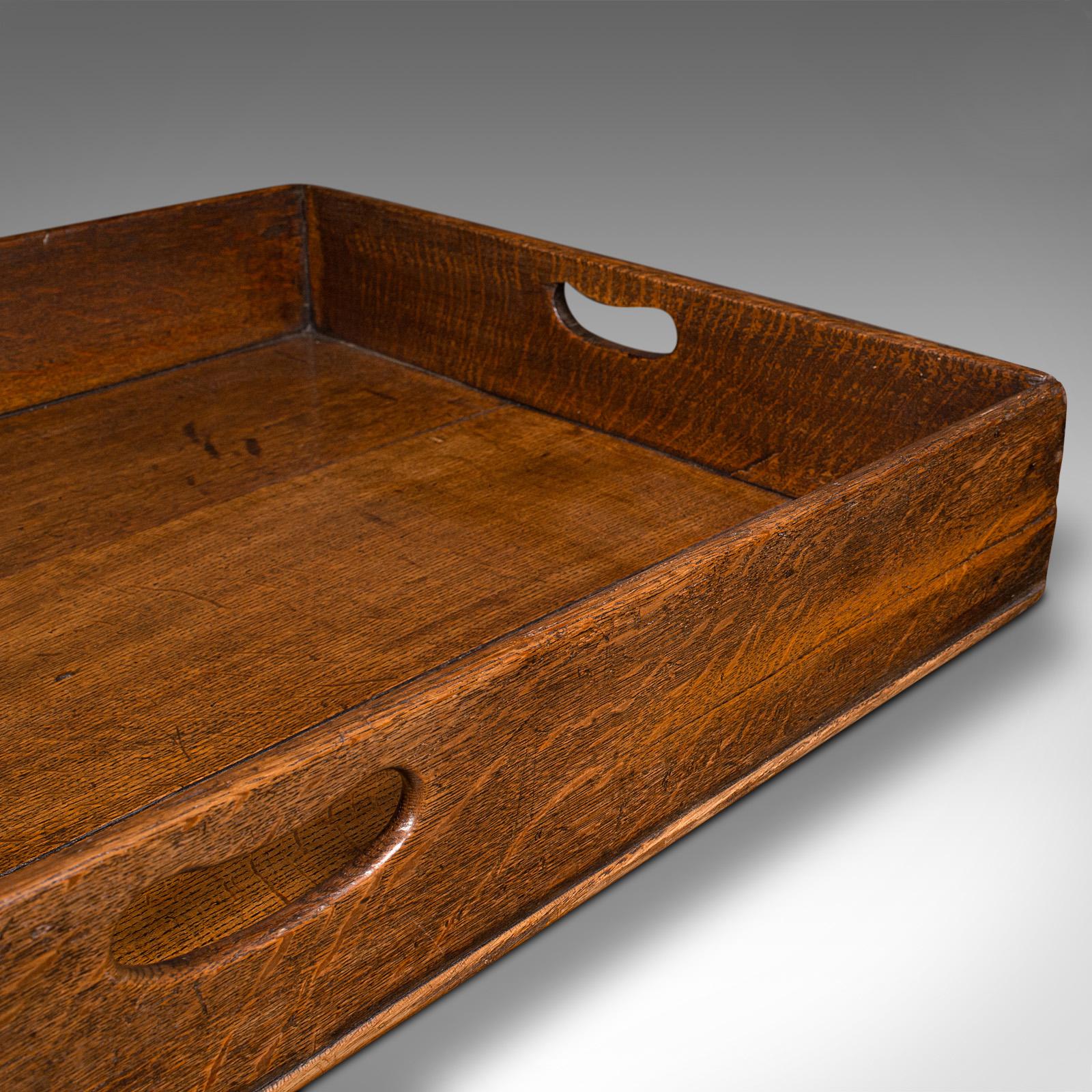 Large Antique Baker's Tray, English, Oak, Butler, Serving, Georgian, Circa 1750 3