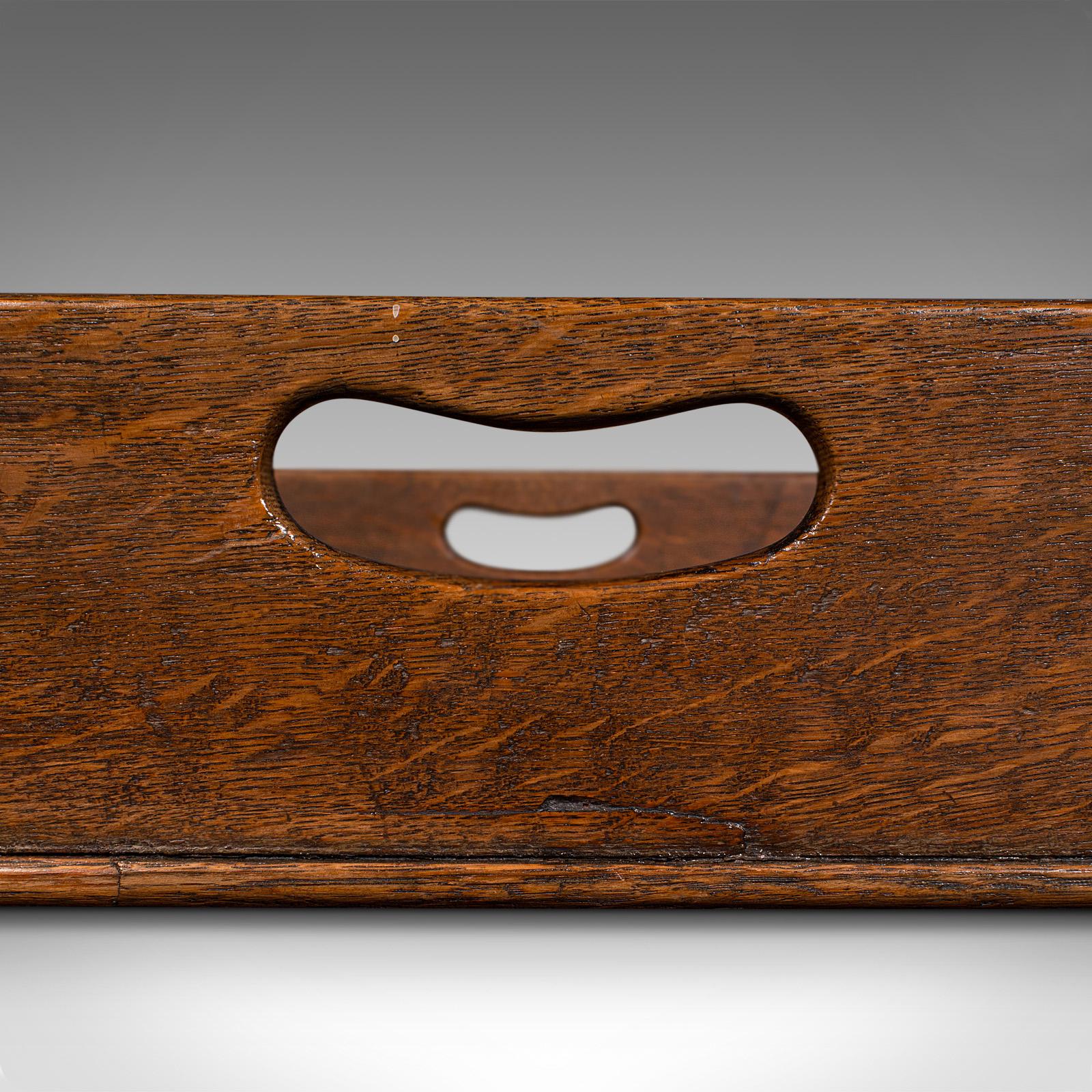 Large Antique Baker's Tray, English, Oak, Butler, Serving, Georgian, Circa 1750 4