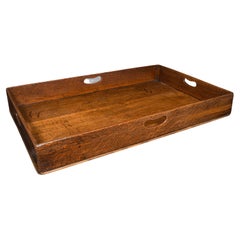 Large Antique Baker's Tray, English, Oak, Butler, Serving, Georgian, Circa 1750