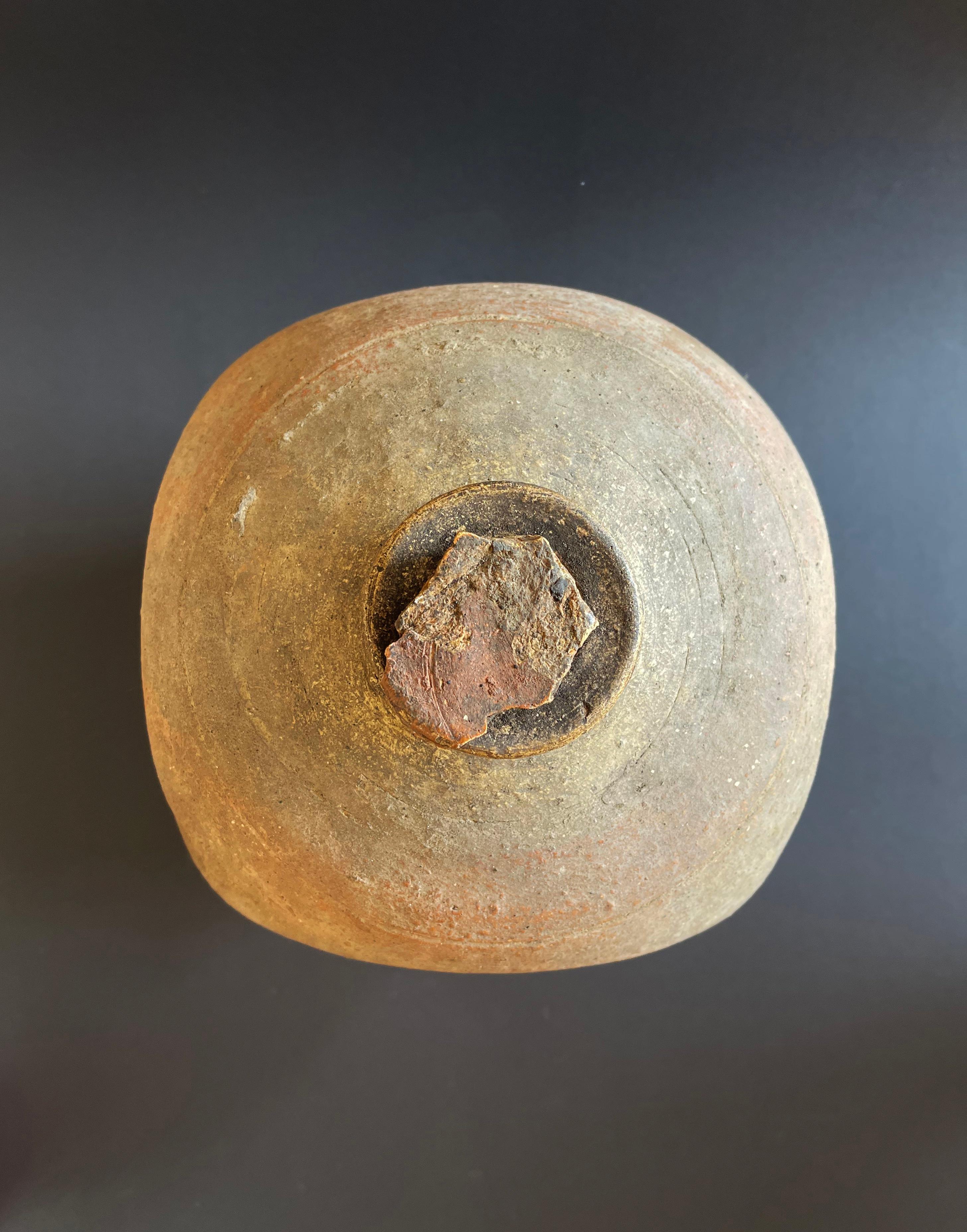 Large Antique Balkan Clay Storage Bottle or Urn Terracotta Vessel, 19th Century In Good Condition For Sale In Andernach, DE