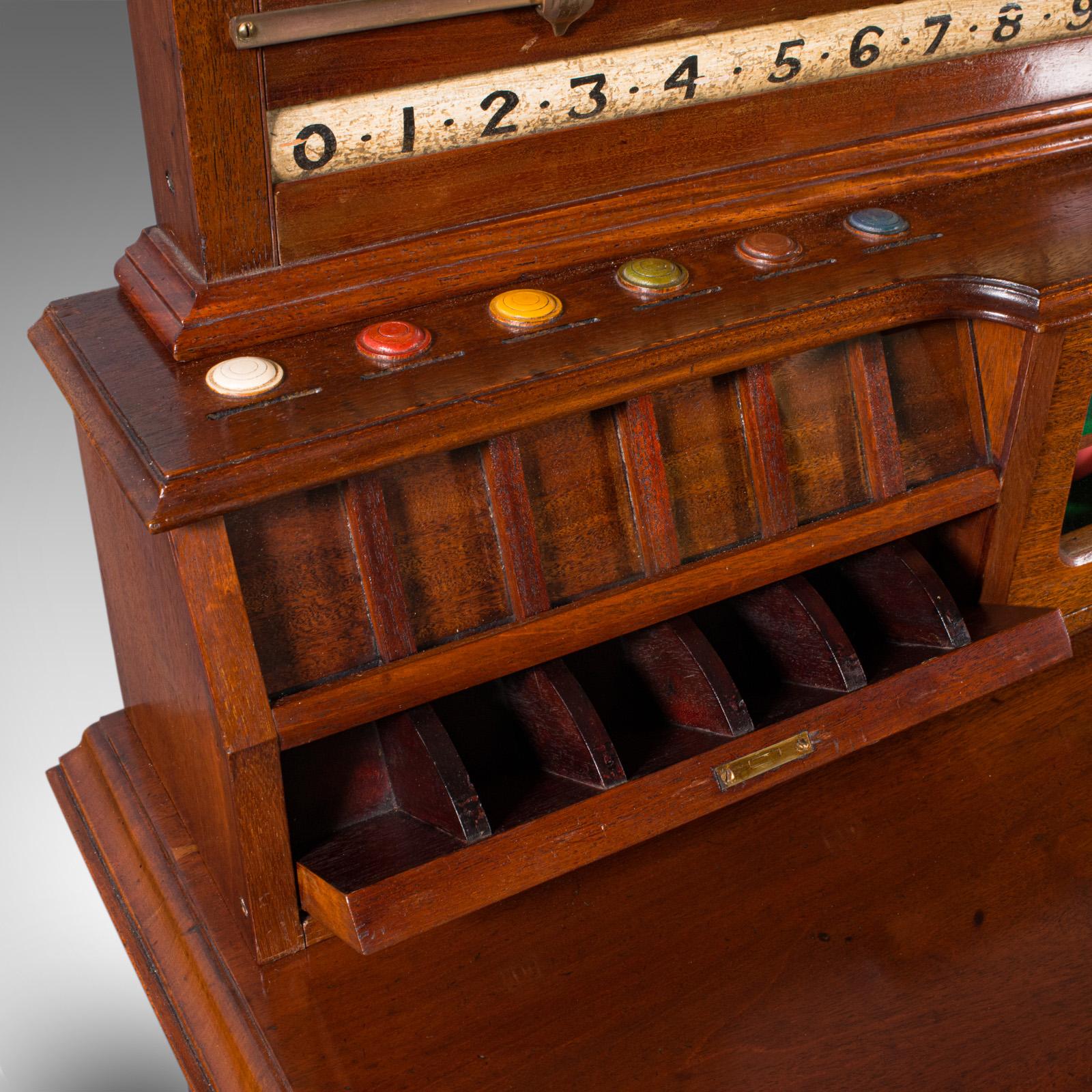 Large Antique Billiard Scoreboard Cabinet, Walnut, Burroughes & Watts, Edwardian For Sale 3