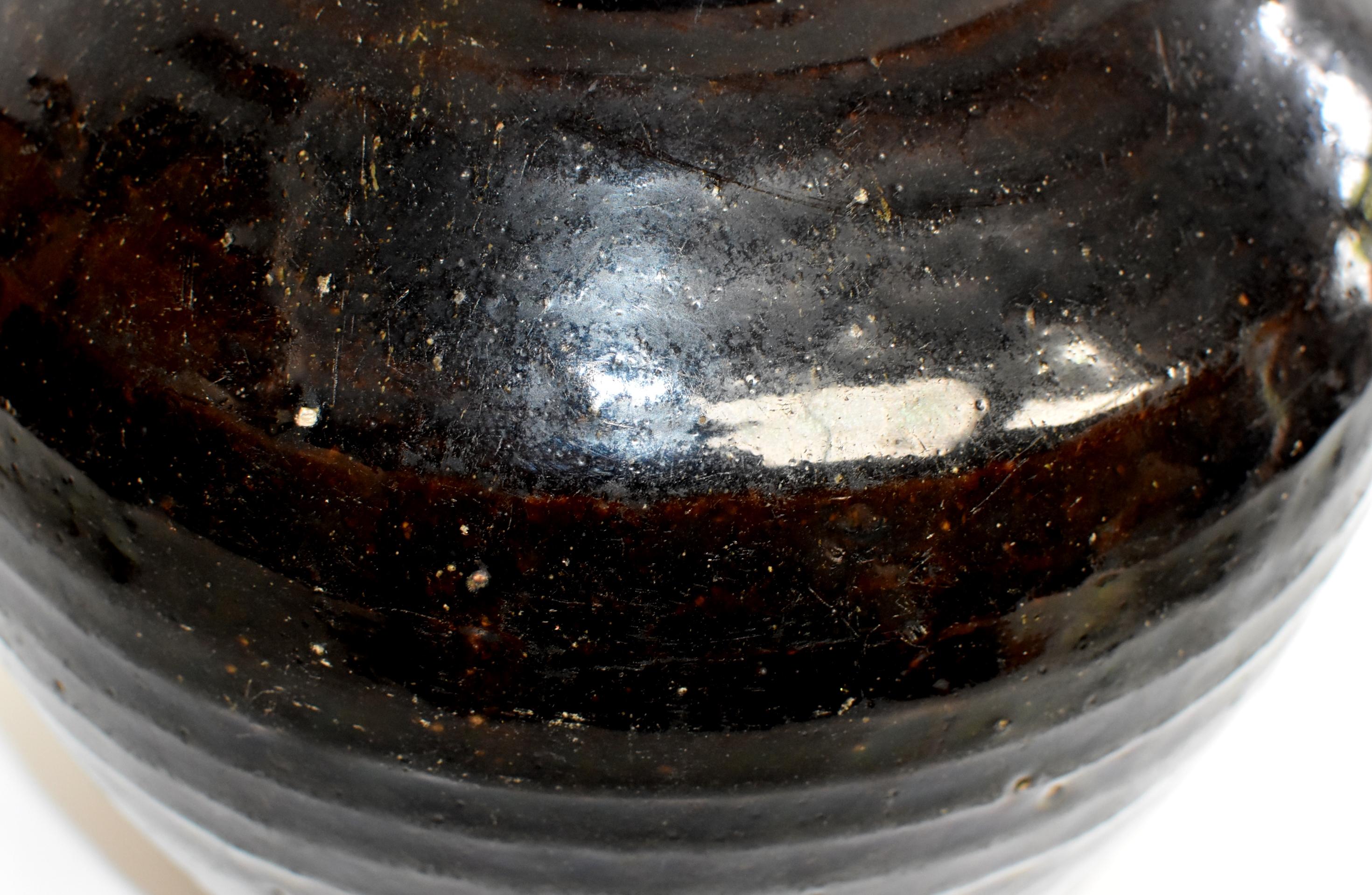 Grande jarre noire ancienne:: poterie chinoise faite à la main 10