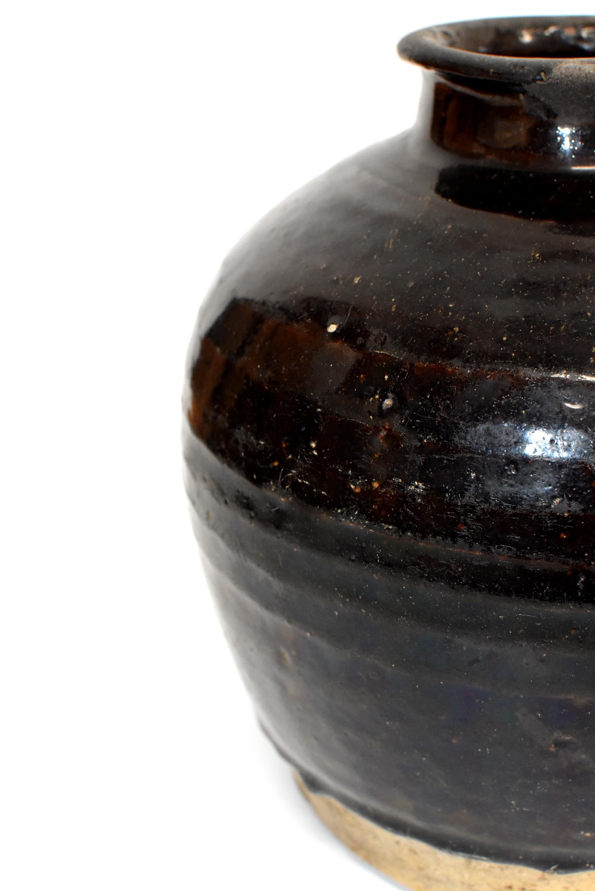 Grande jarre noire ancienne:: poterie chinoise faite à la main 11